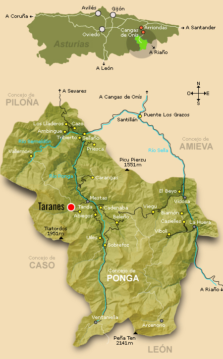 Mapa Ponga